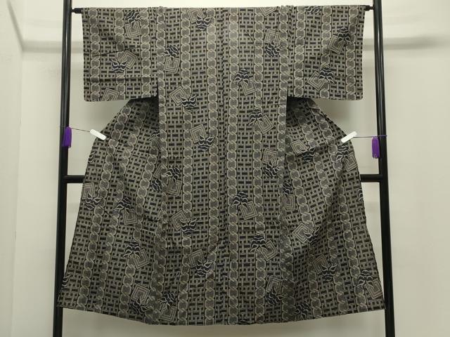 平和屋着物∴夏物 男性 浴衣 隈取 綿 逸品 CABD9513gh