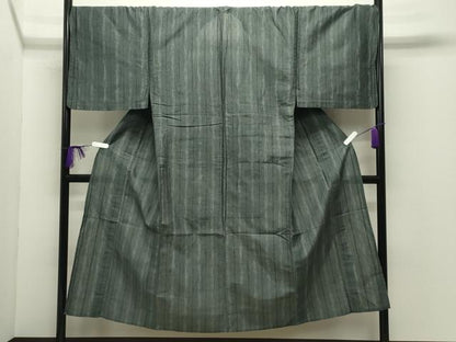平和屋着物∴夏物 男性 浴衣 縞 綿麻 逸品 CABD9514gh