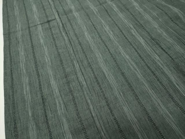 平和屋着物∴夏物 男性 浴衣 縞 綿麻 逸品 CABD9514gh