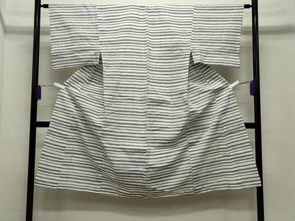 平和屋着物∴夏物 男性 浴衣 横段文 綿 逸品 CABD9516gh
