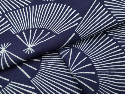 平和屋着物∴夏物　浴衣　扇面重ね文　綿　逸品　CABD9522gh