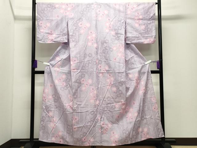 平和屋着物∴夏物 浴衣 朝顔 綿 逸品 CABD9525gh