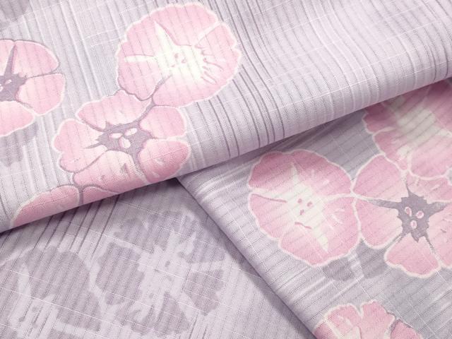 平和屋着物∴夏物 浴衣 朝顔 綿 逸品 CABD9525gh