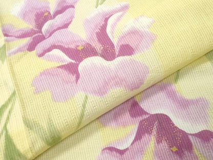 平和屋着物∴夏物 浴衣 草花文 綿 逸品 CABD9529gh