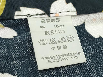 平和屋着物∴夏物 浴衣 金魚 舞桜文 綿 逸品 CABD9530gh