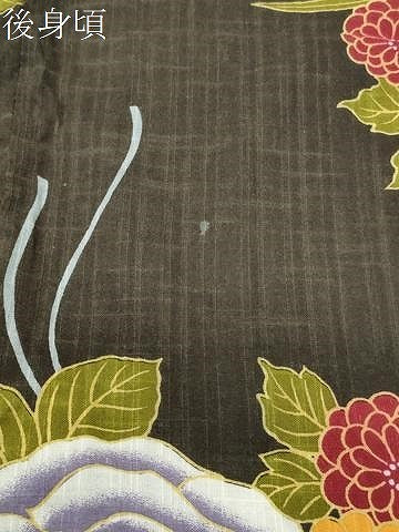 平和屋着物∴夏物 こむさでもーど・COMME CA DU MODE 浴衣 舞花文 綿麻 逸品 CABD9533gh