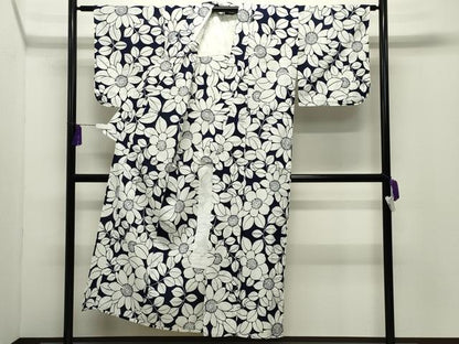 平和屋着物∴夏物 浴衣 草花文 綿 逸品 CABD9535gh