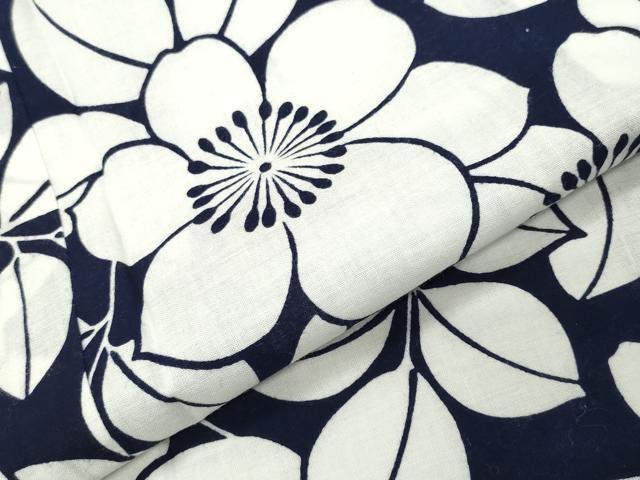 平和屋着物∴夏物 浴衣 草花文 綿 逸品 CABD9535gh