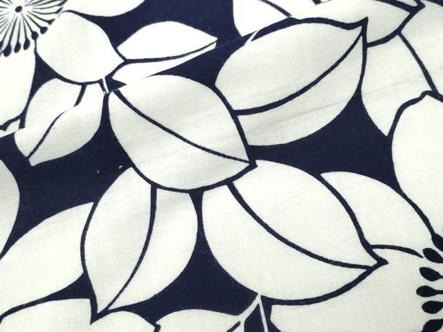 平和屋着物∴夏物 浴衣 草花文 綿 逸品 CABD9535gh