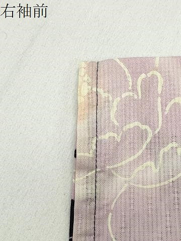 平和屋着物∴夏物 浴衣 枝花文 綿 逸品 CABD9536gh