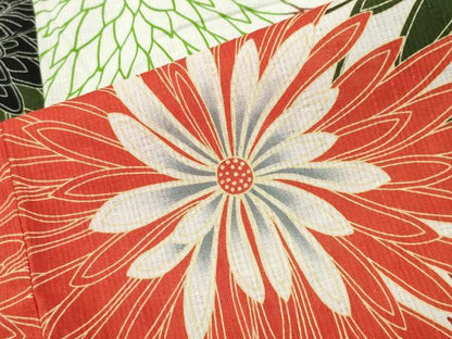 平和屋着物∴夏物 浴衣 中村里砂 花尽し 綿麻 逸品 CABD9539gh