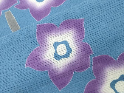 平和屋着物∴夏物　浴衣　綿絽　舞花文　綿　逸品　CABD9549gh