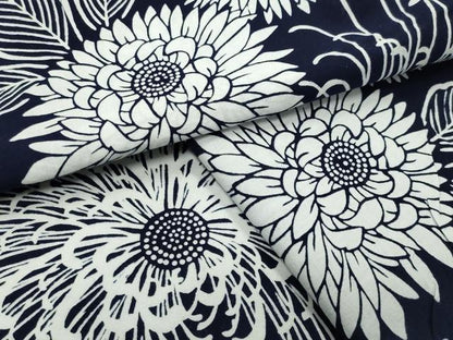 平和屋着物∴夏物 浴衣 舞花文 綿 逸品 CABD9551gh