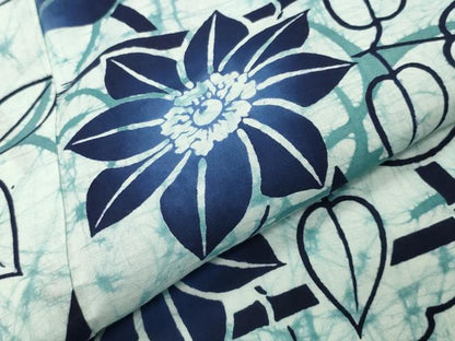 平和屋着物∴夏物 浴衣 草花文 綿 逸品 CABD9552gh