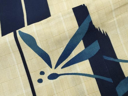 平和屋着物∴夏物　浴衣　トンボ　矢羽根文　綿　逸品　CABD9557gh