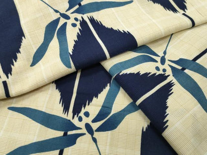 平和屋着物∴夏物　浴衣　トンボ　矢羽根文　綿　逸品　CABD9557gh