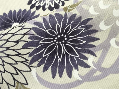 平和屋着物∴夏物 浴衣 菊 綿 逸品 CABD9558gh