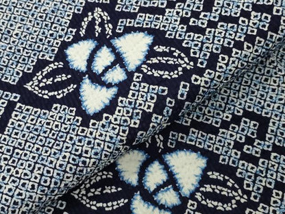 平和屋着物∴夏物 浴衣 流水花文 綿 逸品 CABD9561gh