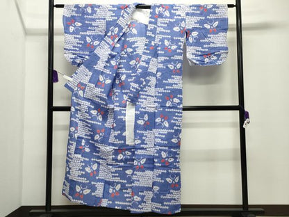 平和屋着物∴夏物 浴衣 有松鳴海絞り 伝統工芸品 舞蝶文 綿 逸品 CABD9569gh