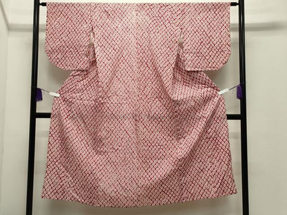 平和屋着物∴夏物 浴衣 有松鳴海絞り 伝統工芸品 綿 逸品 CABD9572gh