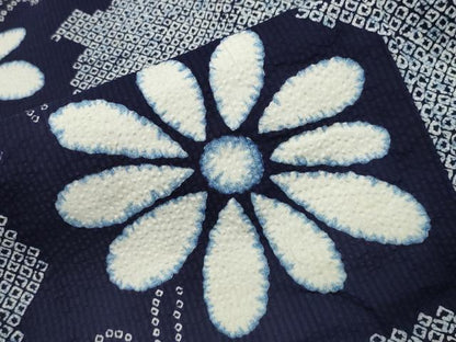 平和屋着物∴夏物 浴衣 花唐草文 綿 逸品 CABD9576gh
