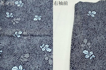 平和屋着物∴夏物 浴衣 舞葉文 綿 逸品 CABD9577gh