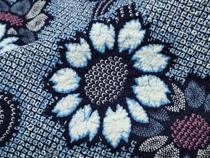 平和屋着物∴夏物 浴衣 花唐草文 綿 逸品 CABD9582gh