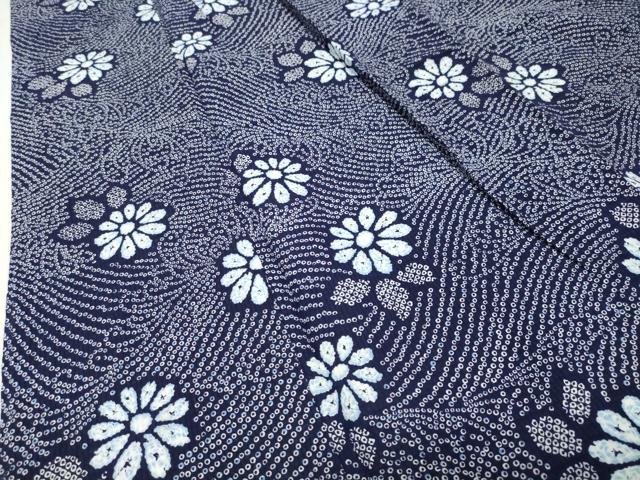 平和屋着物∴夏物 浴衣 草花文 綿 逸品 CABD9588gh