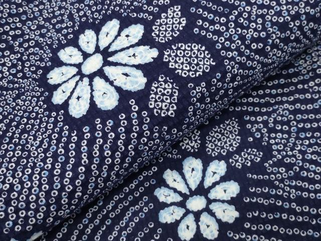 平和屋着物∴夏物 浴衣 草花文 綿 逸品 CABD9588gh