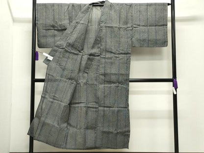 平和屋着物∴夏物 男性 浴衣 縞 CABD9591gh