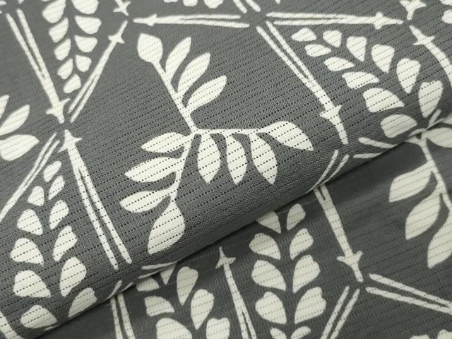 平和屋着物∴夏物 浴衣 綿絽 こぼれ松葉花文 綿 逸品 CABD9596gh