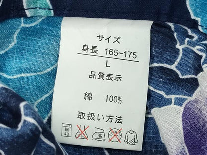 平和屋着物∴夏物 浴衣 牡丹花文 銀彩 綿 逸品 CABD9597gh