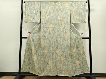 平和屋着物■上質な小紋　草木文　正絹　逸品　CABD9636ze