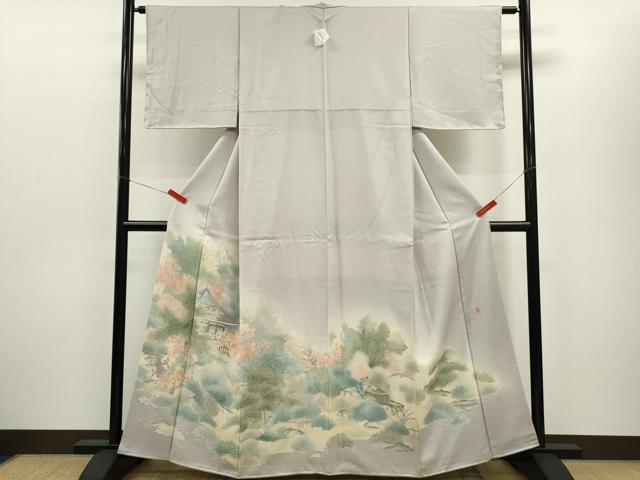 平和屋着物■豪華色留袖　作家物　風景文　暈し染め　正絹　逸品　CABD9648ze