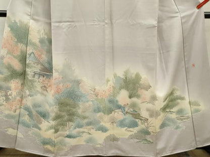 平和屋着物■豪華色留袖　作家物　風景文　暈し染め　正絹　逸品　CABD9648ze