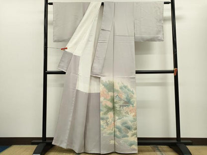 平和屋着物■豪華色留袖　作家物　風景文　暈し染め　正絹　逸品　CABD9648ze