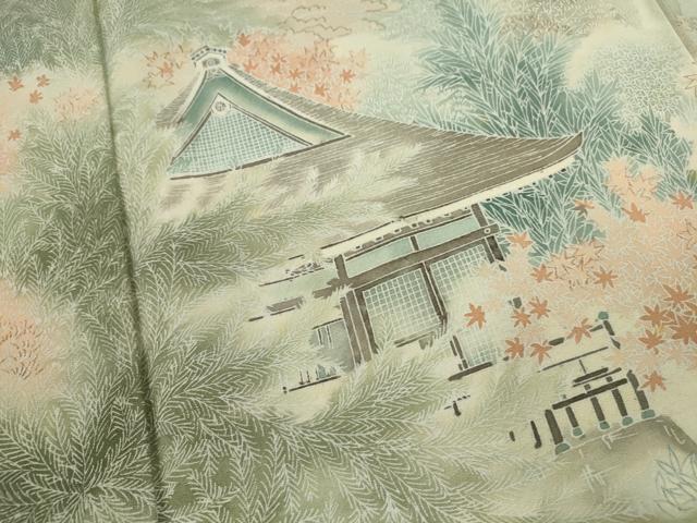 平和屋着物■豪華色留袖　作家物　風景文　暈し染め　正絹　逸品　CABD9648ze