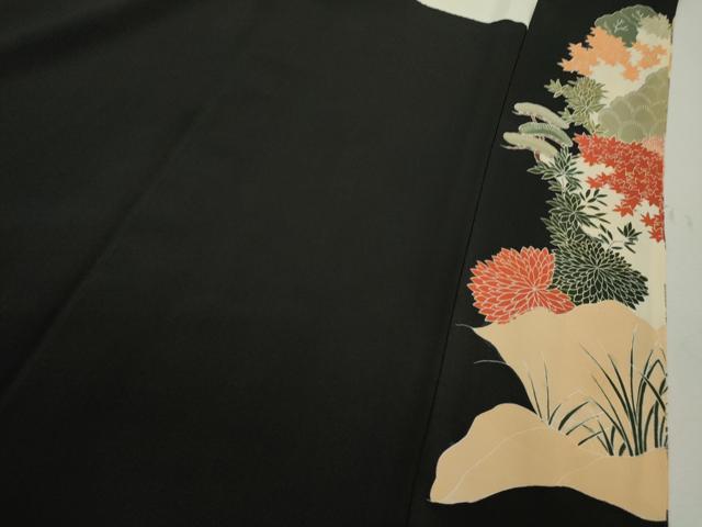 平和屋着物■豪華黒留袖　作家物　修学院離宮　正絹　逸品　CABD9662ze