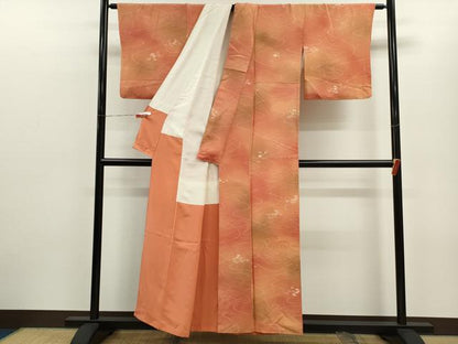平和屋着物■上質な小紋 草木地紋 暈し染め 正絹 逸品 CABD9666ze