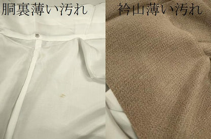 平和屋着物■上質な小紋 暈し染め 鬼しぼ縮緬 正絹 逸品 CABD9672ze