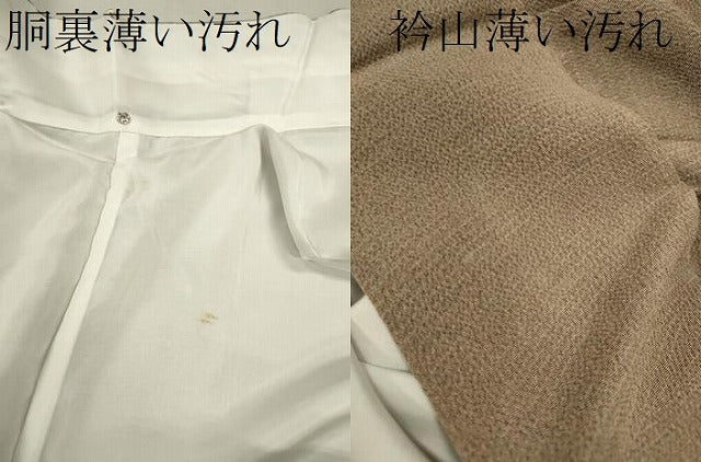 平和屋着物■上質な小紋 暈し染め 鬼しぼ縮緬 正絹 逸品 CABD9672ze