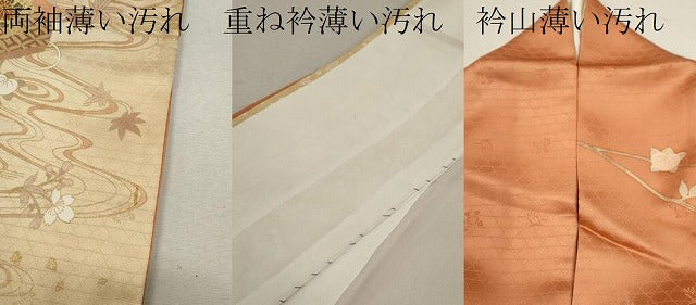 平和屋着物■訪問着 駒刺繍 文箱草花文 暈し染め 金彩 正絹 逸品 CABD9680ze