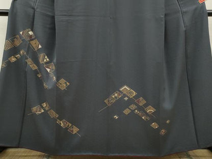 平和屋着物■訪問着 菱吉祥花文 金彩 正絹 逸品 CABD9690ze