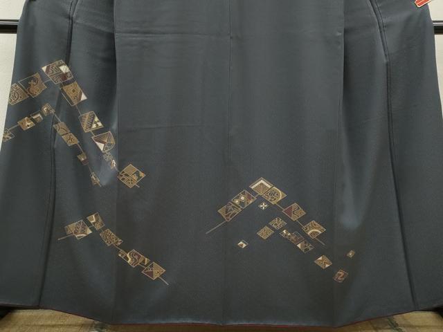 平和屋着物■訪問着 菱吉祥花文 金彩 正絹 逸品 CABD9690ze