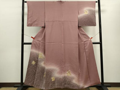 平和屋着物■訪問着 駒刺繍 色紙宝尽くし花文 暈し染め 金彩 正絹 逸品 CABD9692ze