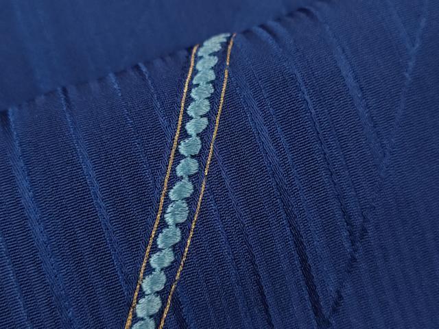 平和屋着物■訪問着 刺繍 斜線文 金彩 正絹 逸品 CABD9696ze