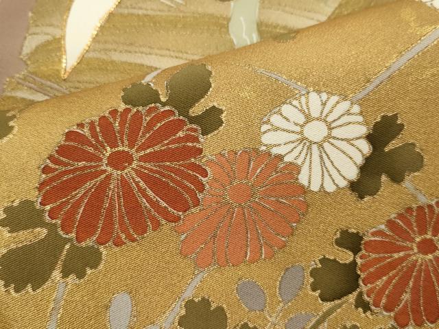 平和屋着物■豪華色留袖 駒刺繍 飛鶴草花文 正絹 逸品 CABD9712ze