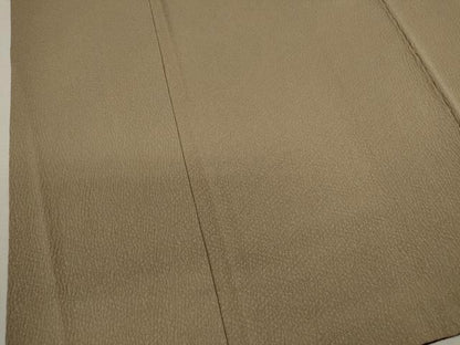 平和屋着物■上質な色無地 枯色 正絹 逸品 CABD9719ze