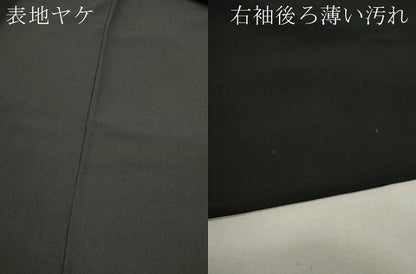 平和屋着物■豪華黒留袖　刺繍　風景文　暈し染め　金糸　金彩　正絹　逸品　CABD9734ze