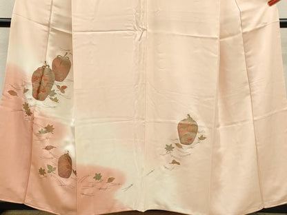 平和屋着物■訪問着 仕覆吹き寄せ文 暈し染め 金銀彩 正絹 逸品 CABD9754ze